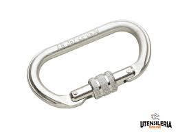 Moschettone x imb. di sicurezza lega cml05s grigio chiusura twist-lock aperto
