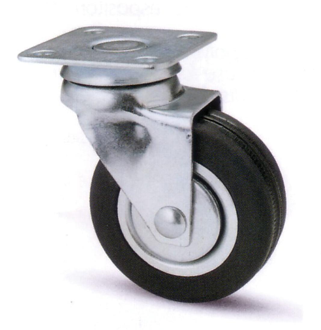 Ruota c/cusc.x mob.art.160 d.50 c/piastra