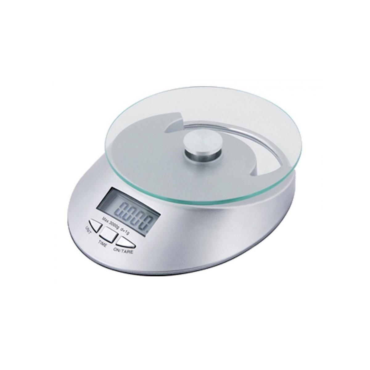 Bilancia digitale da cucina kg.5 piatto d.15 cm. - 2batt.aaa 1,5v inc.