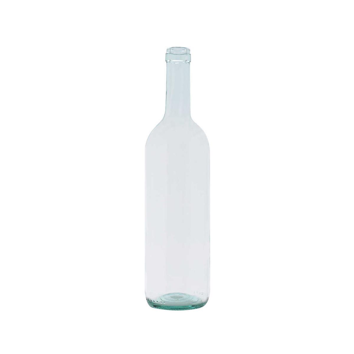 Bottiglia vetro bordolese 'ecova' 750ml imboc. tap. sugh. - mezzo bianco