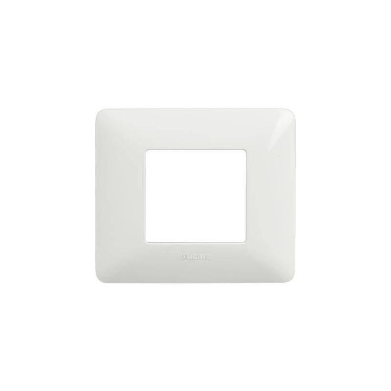 Placca matix 2p bianca btcino