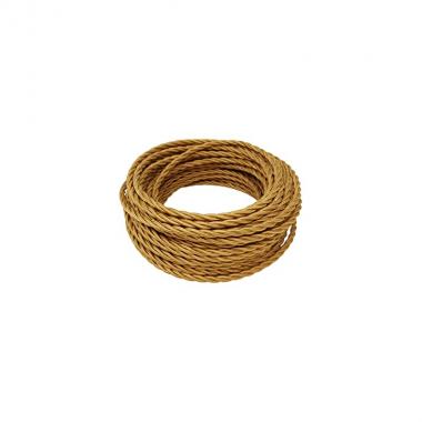 Cavo trecciato doppio isol. seta 3x1.00