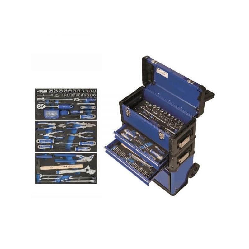 Trolley porta utensili in acciaio box 3 in 1 kit irmo