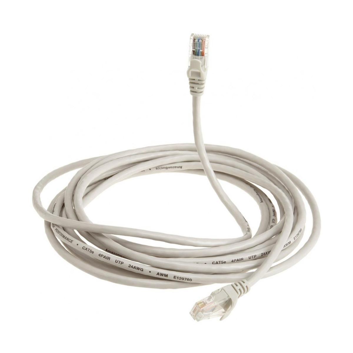 Cavo di rete patch cord ftp dritto cat 5 awg26 5mt. grigio life