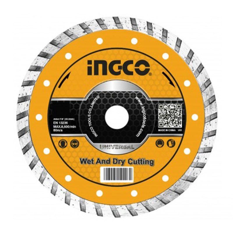 Disco diamantato 230mm turbo ingco