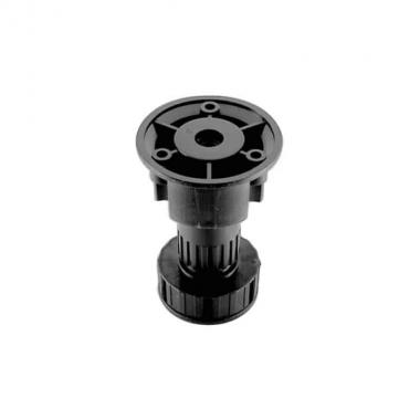 Piedino in plastica h10 cm. nero (confezione 4pz.)