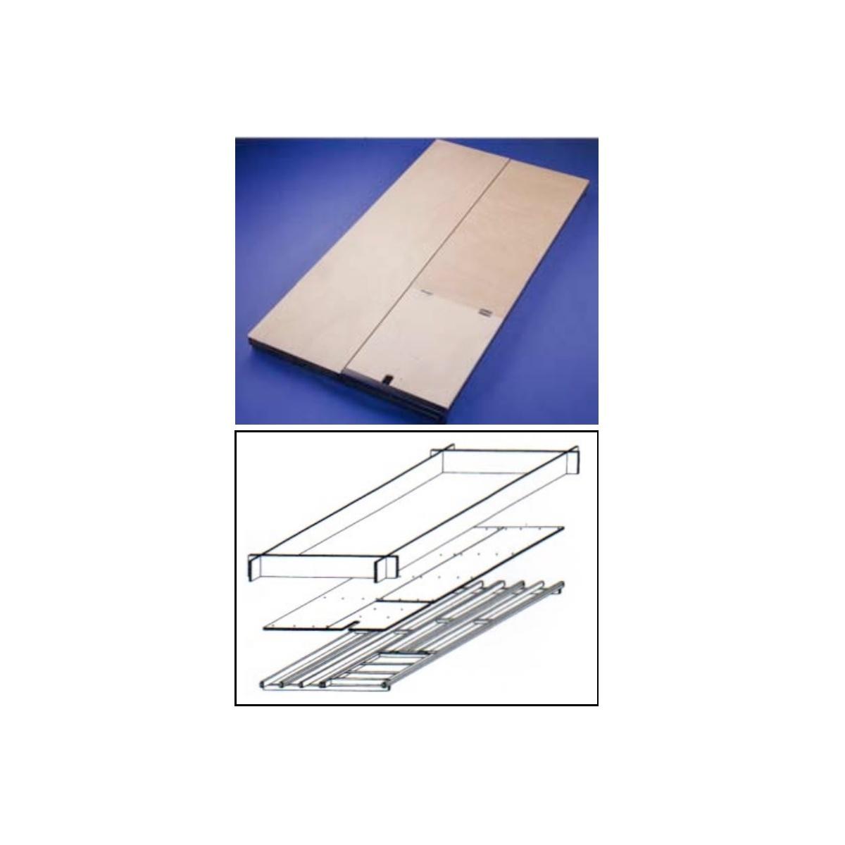 Piano lavoro acciaio per trabattello cervino