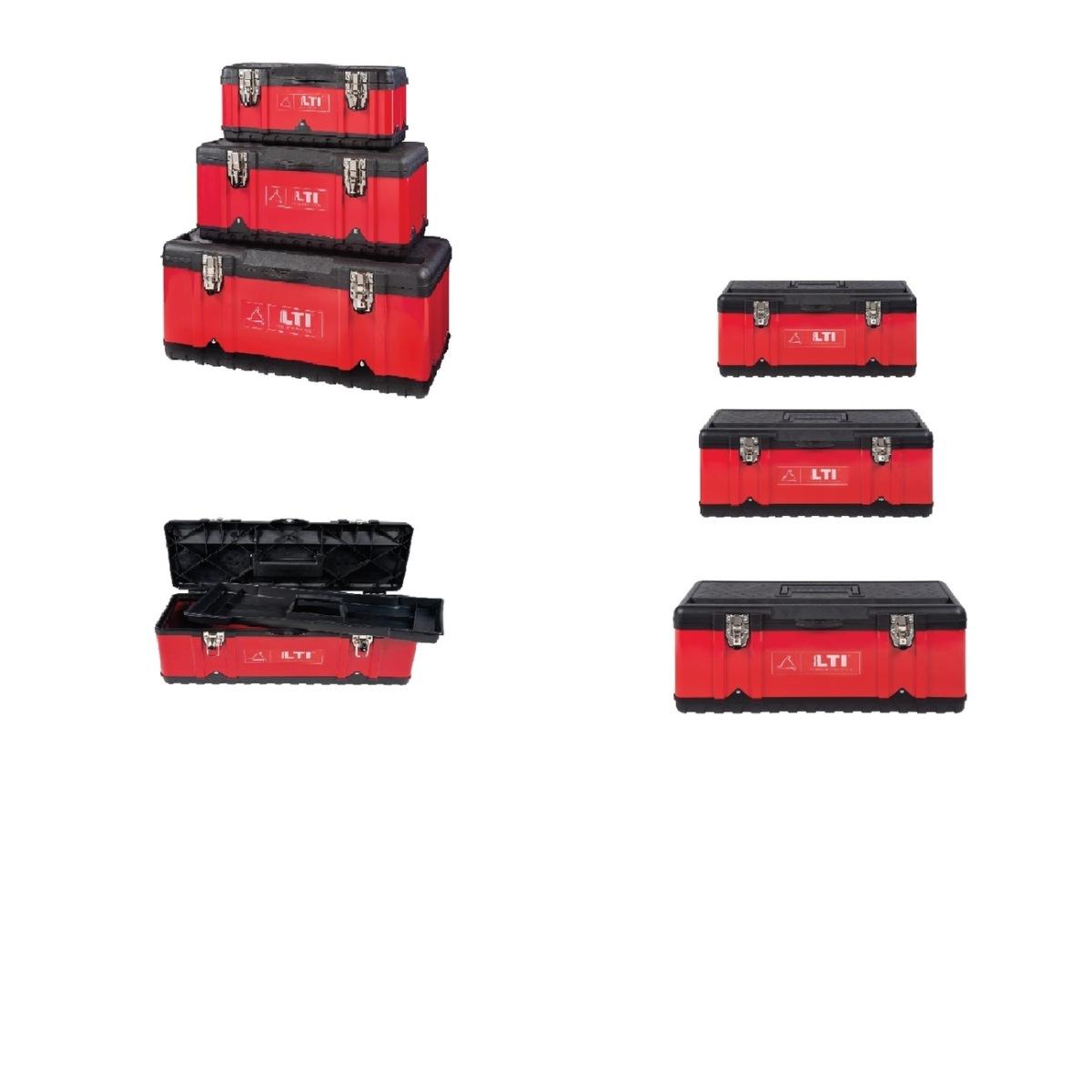 Cassetta portautensile con vassoio interno mis. 390x180x170