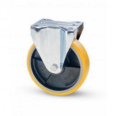 Ruota piastra fissa ultruon nucleo in ghisa rivestita in poliuretanica 22/a da 80