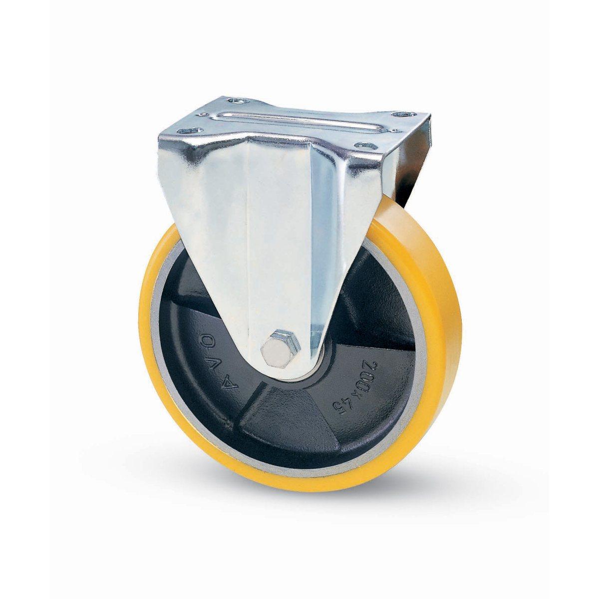 Ruota piastra fissa ultruon nucleo in ghisa rivestita in poliuretanico 22/a da 100