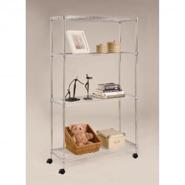 Scaffale america  acciaio 4 piani 35x90x170h