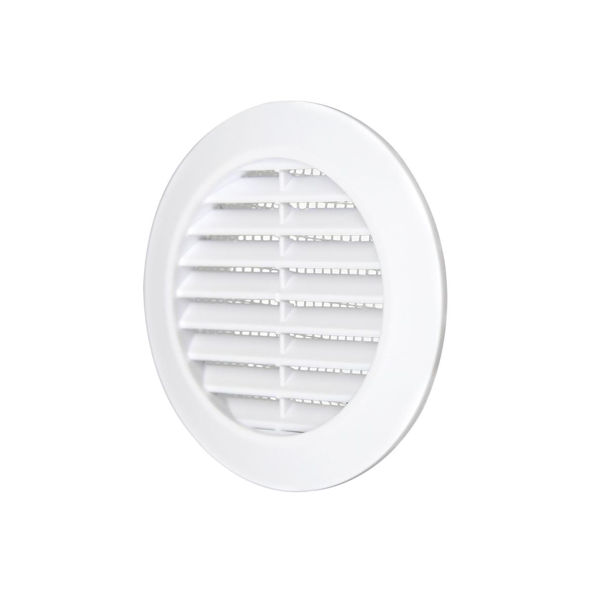 Griglia aerazione in plastica incasso rete diam. 96 mm.