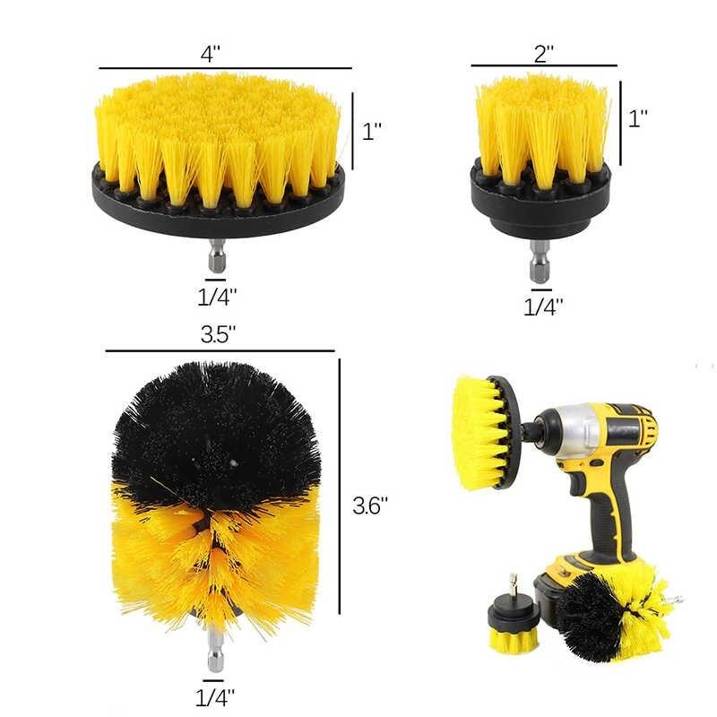 Spazzole per trapano, set 4 pezzi - diamtetro d.50/90/100/130