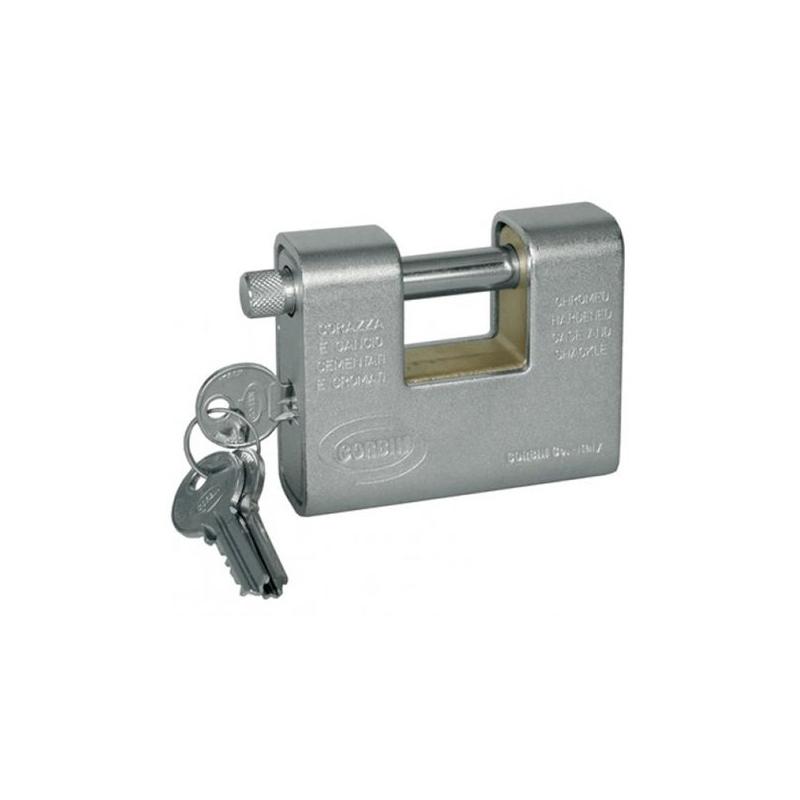 Lucchetto a baionetta in ottone corazzato  black deker mm 80 chiave unica ka