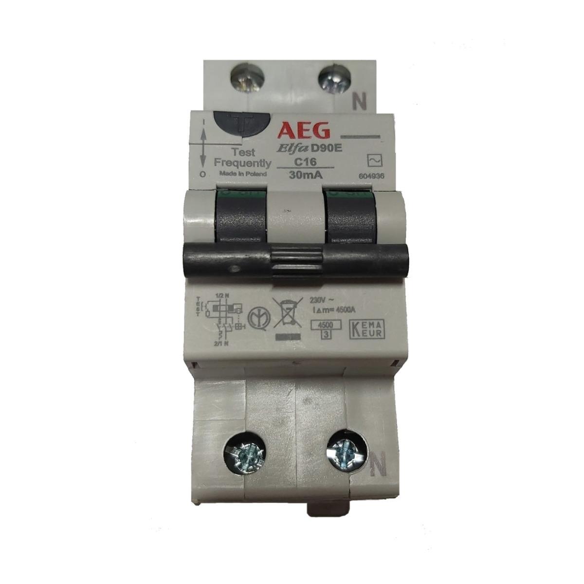 Interruttore magneto termico differenziale 16a 30ma 4,5ka