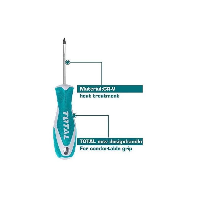 Set 6 giraviti per viti con intaglio e impronta a croce Philipps Total by INECO