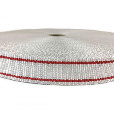 Cintino per avv. mt. 7,50 extra riga rossa-marro