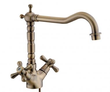 Monocom.lav.monof.canna alta bronz. girevole 'heraldic'