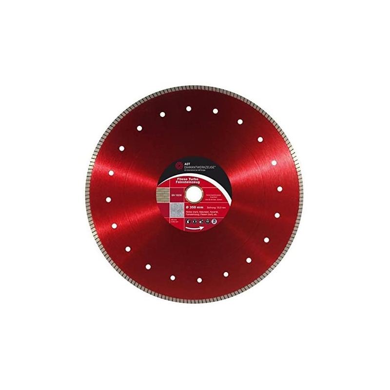 Disco diamantato acciaio mm 350sett. refrattario foro 30 spessore 3mm