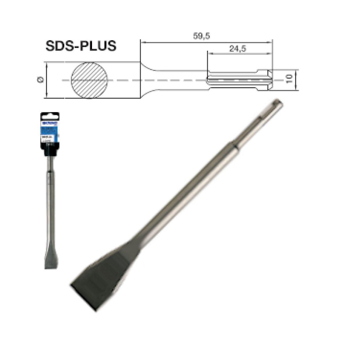 Scalpello piatto largo per piastrelle sds-plus 40x260