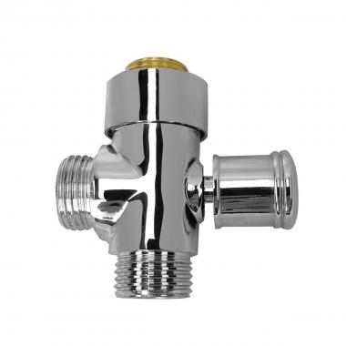 Deviatore tondo in ottone cromo