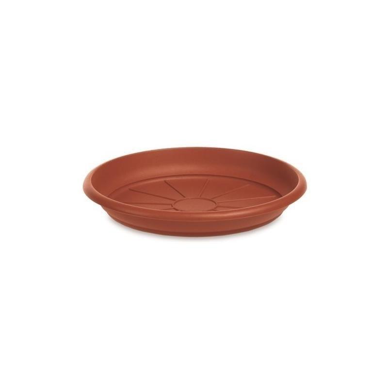 SOTTOVASO TONDO IN PVC COLORE TERRACOTTA cm. 40