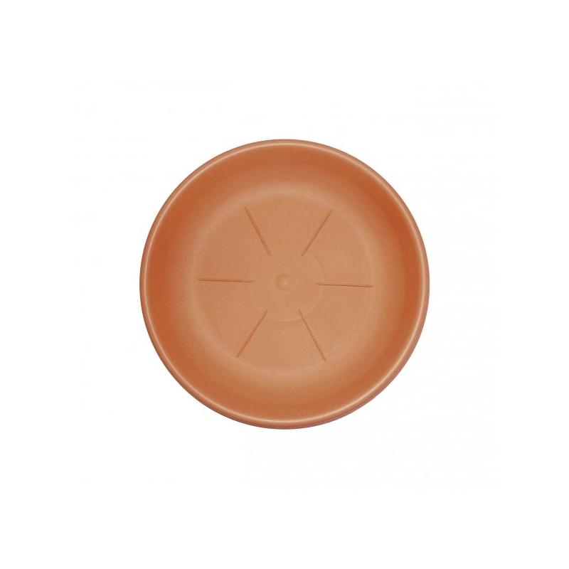 SOTTOVASO TONDO IN PVC COLORE TERRACOTTA cm. 30