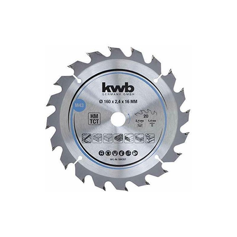 Disco lama per sega circolare legno diametro 160 foro 16 20 denti