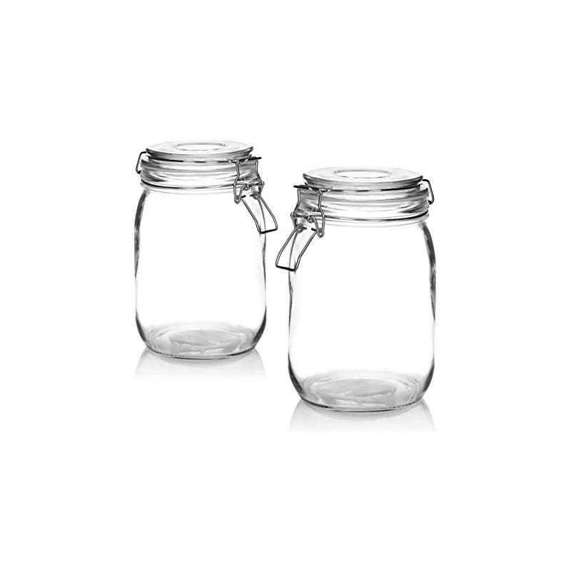 Vaso in vetro ermetico per conserve 2000ml