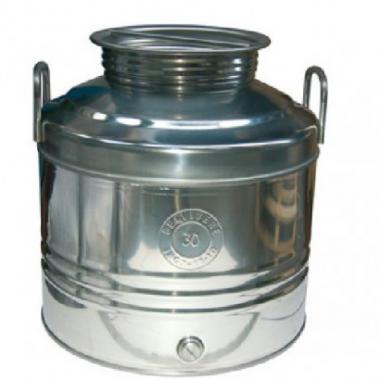 Contenitore acciaio inox per olio lt 30