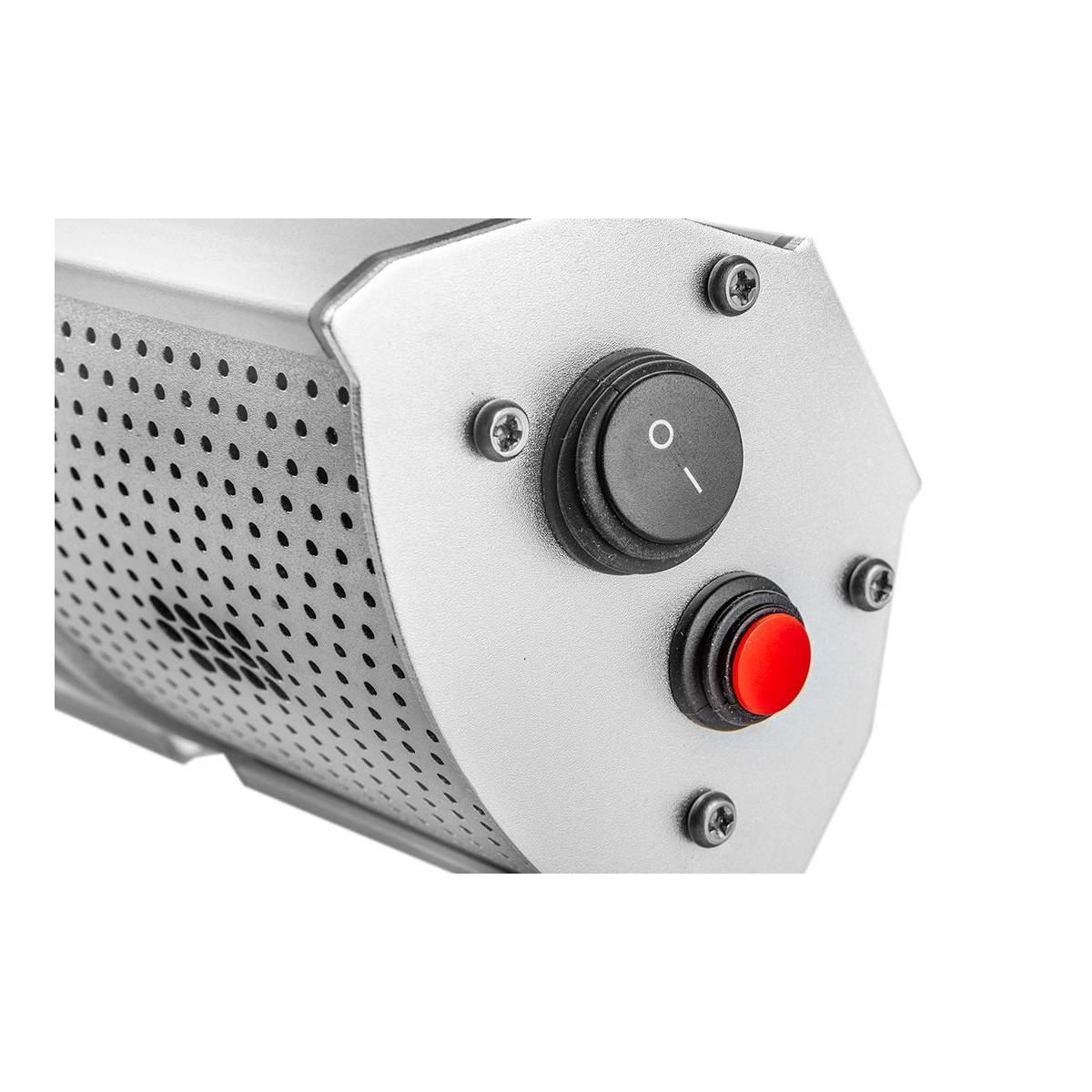 Riscaldatore ad infrarossi 2000 w ip 65 lampada alogena dorata con telecomando