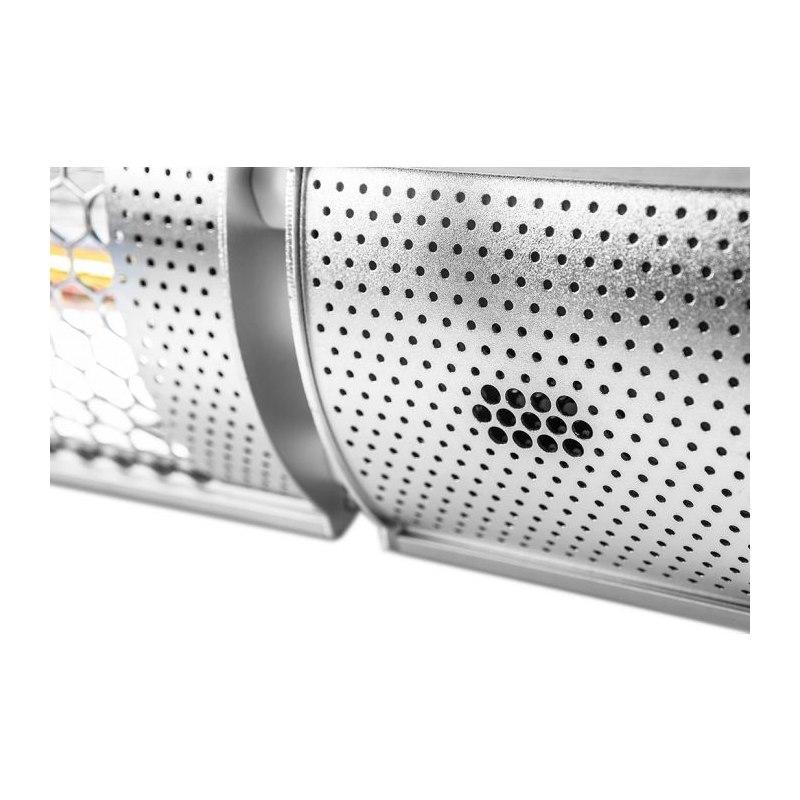 Riscaldatore ad infrarossi 2000 w ip 65 lampada alogena dorata con telecomando