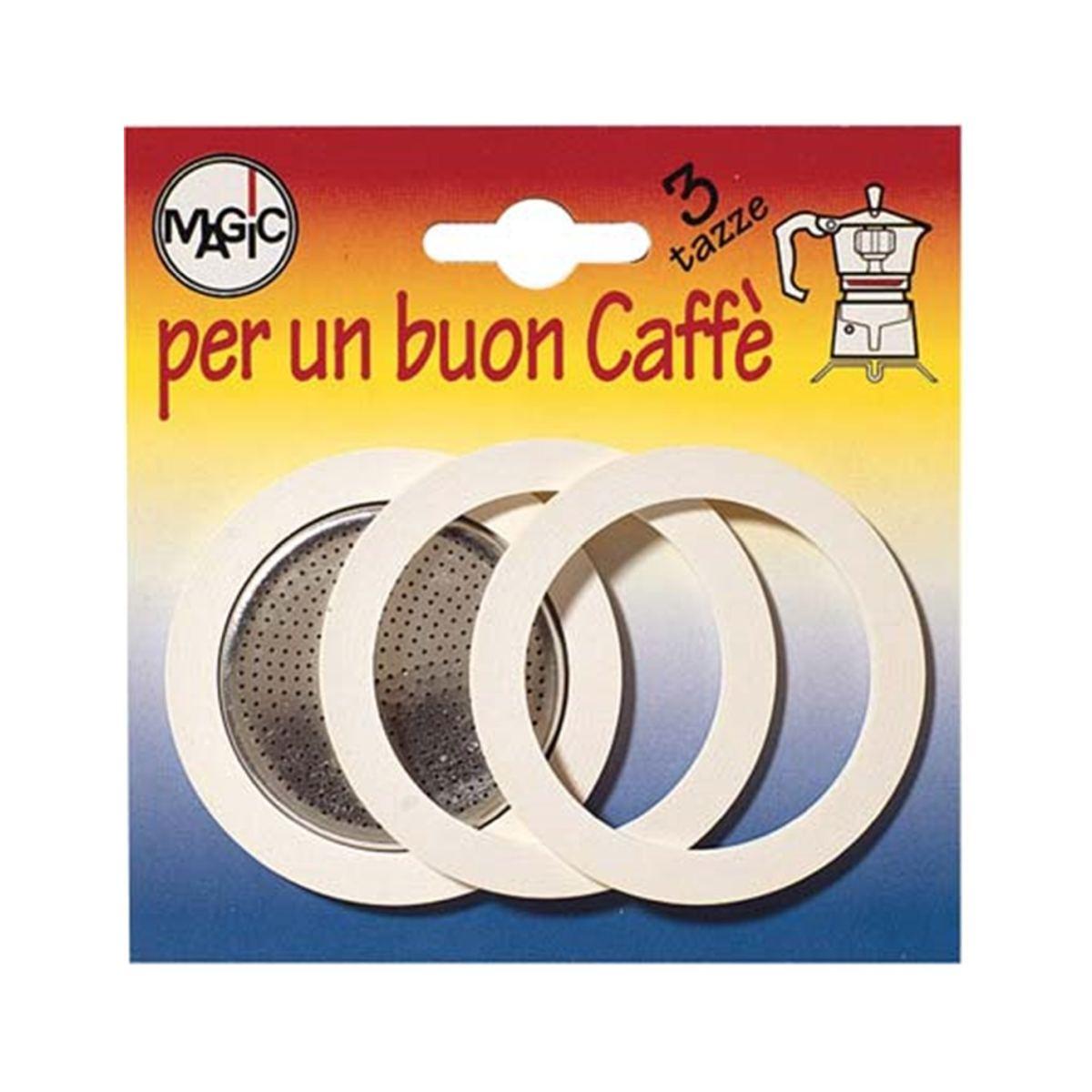 Blister 3 guarnizioni + 1 filtro 3 tazze