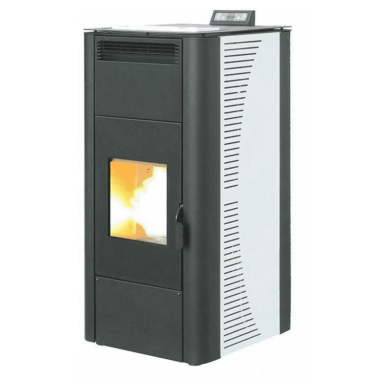 Stufa pellet 'king 20' idro kw20 bianca