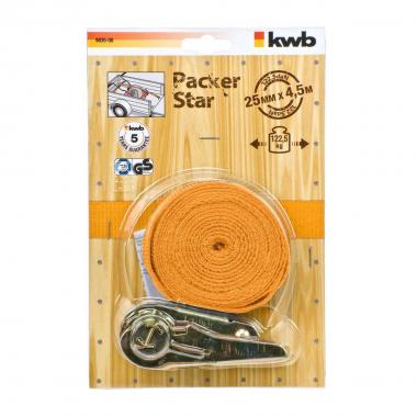 CINGHIA DI ANCORAGGIO C/CRICCHETTO  mm25x4,5 mt