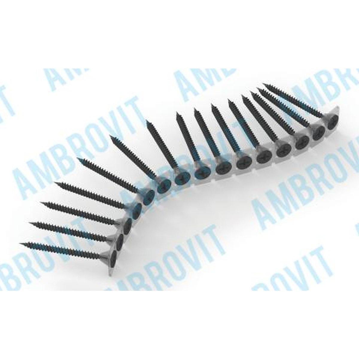 VITE A NASTRO DA 50 PZ.* TESTA A TROMBETTA PH PASSO FINE CON PUNTA A CHIODO MM 3,5X25 Cf 1000 pz