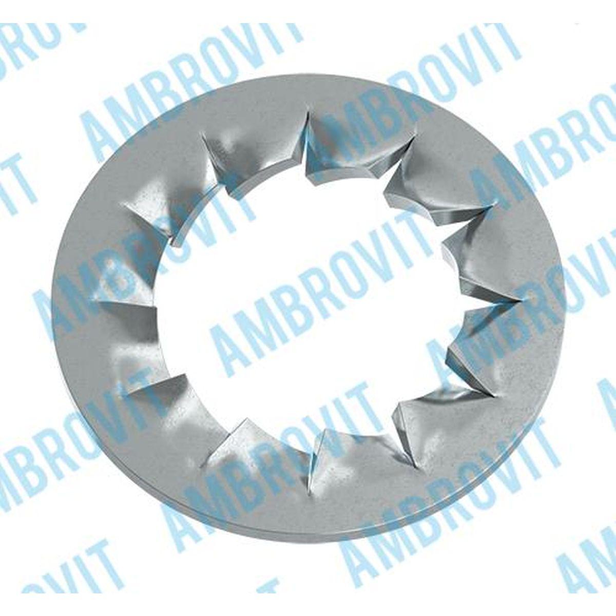 DIN 6798J - UNI 8842 RONDELLA DENTELLATA INTERNAMENTE M 10 Cf 1000 pz