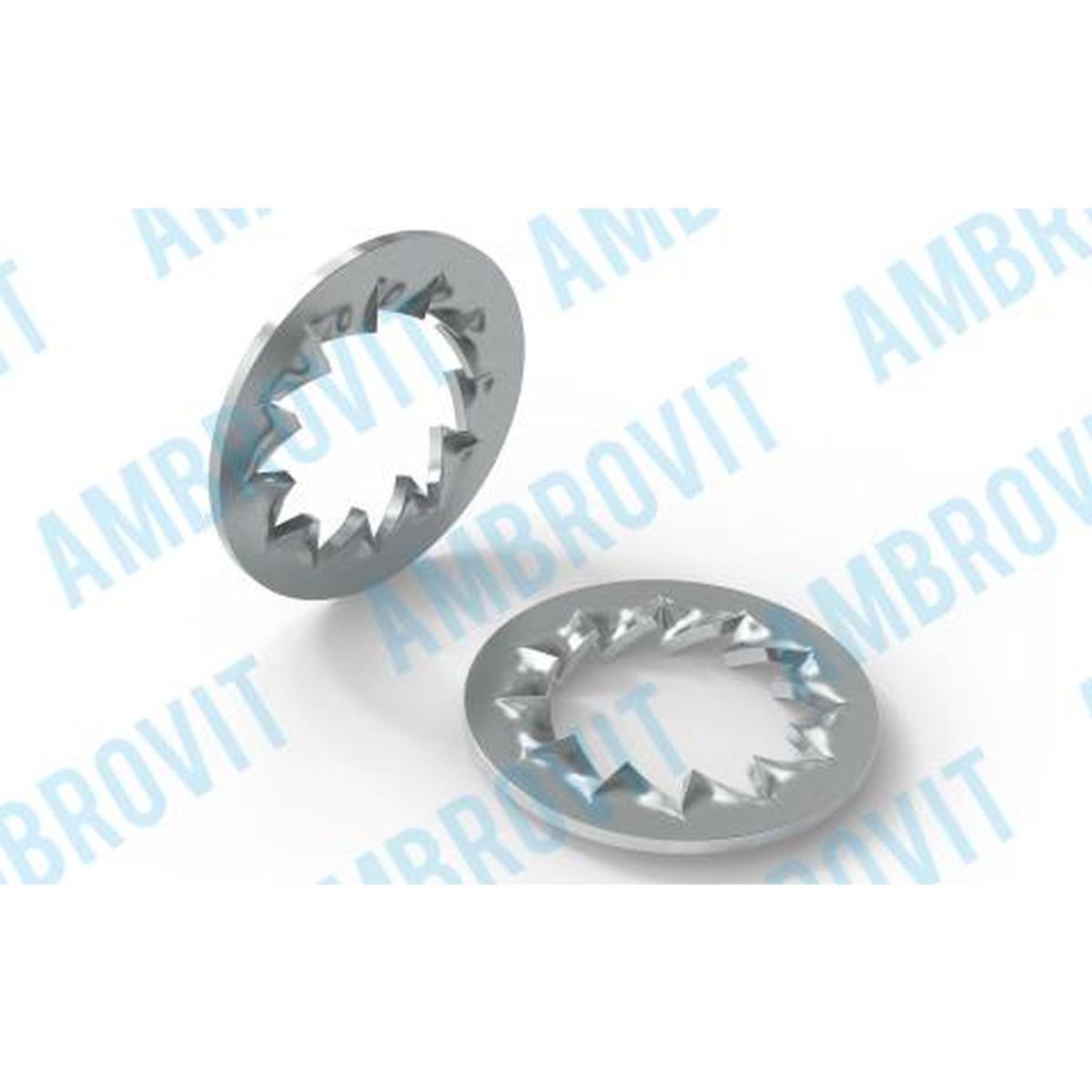 DIN 6798J - UNI 8842 RONDELLA DENTELLATA INTERNAMENTE M 8 Cf 1000 pz