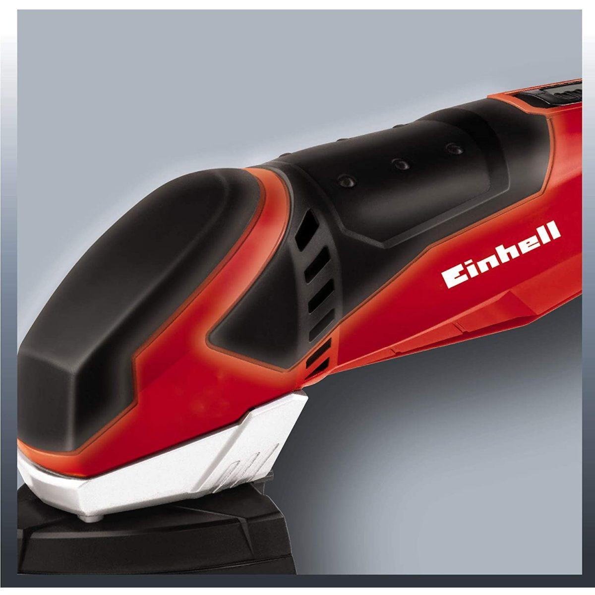 einhell 4464250 Te-DS 20 e Levigatrice Triangolare, Rosso, Nero