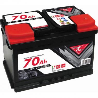 Batteria high-car auto 70ah 600en cassetta l3b
