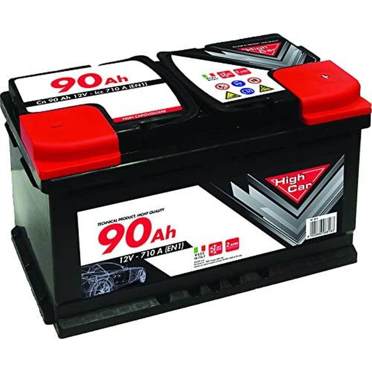 Batteria high-car auto 90ah 710en cassetta l4