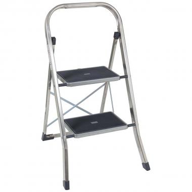 Sgabello in alluminio 2 gradini larghi joker