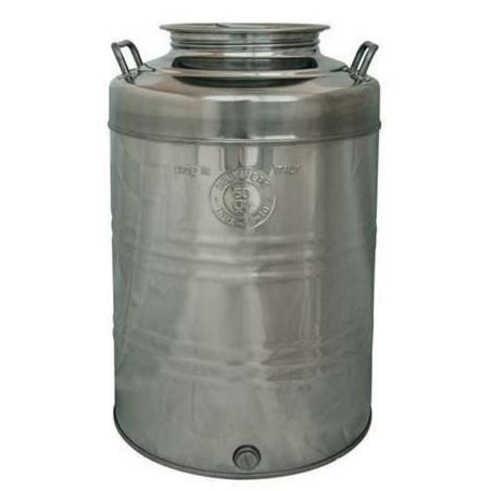Fustino contenitore inox per olio lt. 30