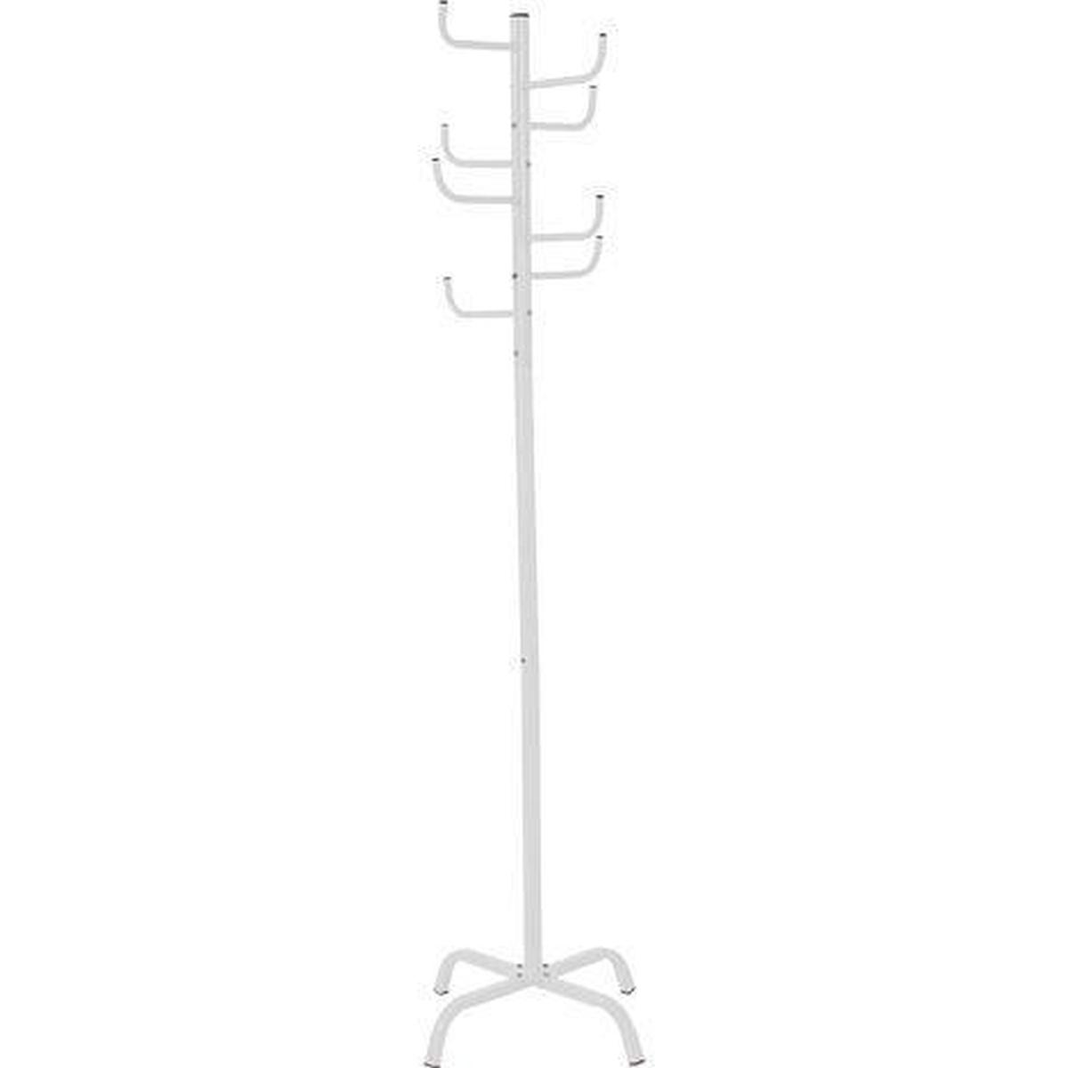 Appendiabiti in acciaio verniciato bianco 50x50x175 cm