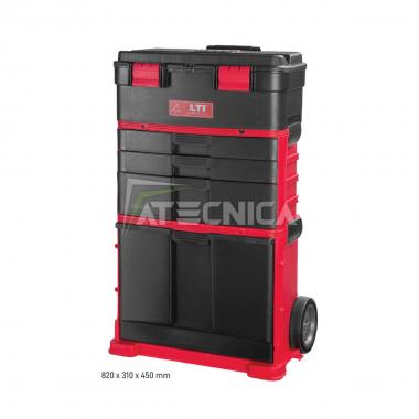 Carrello portautensili trolley 5 vani+separatori