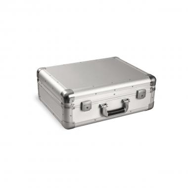 Valigia professionale portautensili in alluminio 50x20x40 con 2 pannelli + tasca
