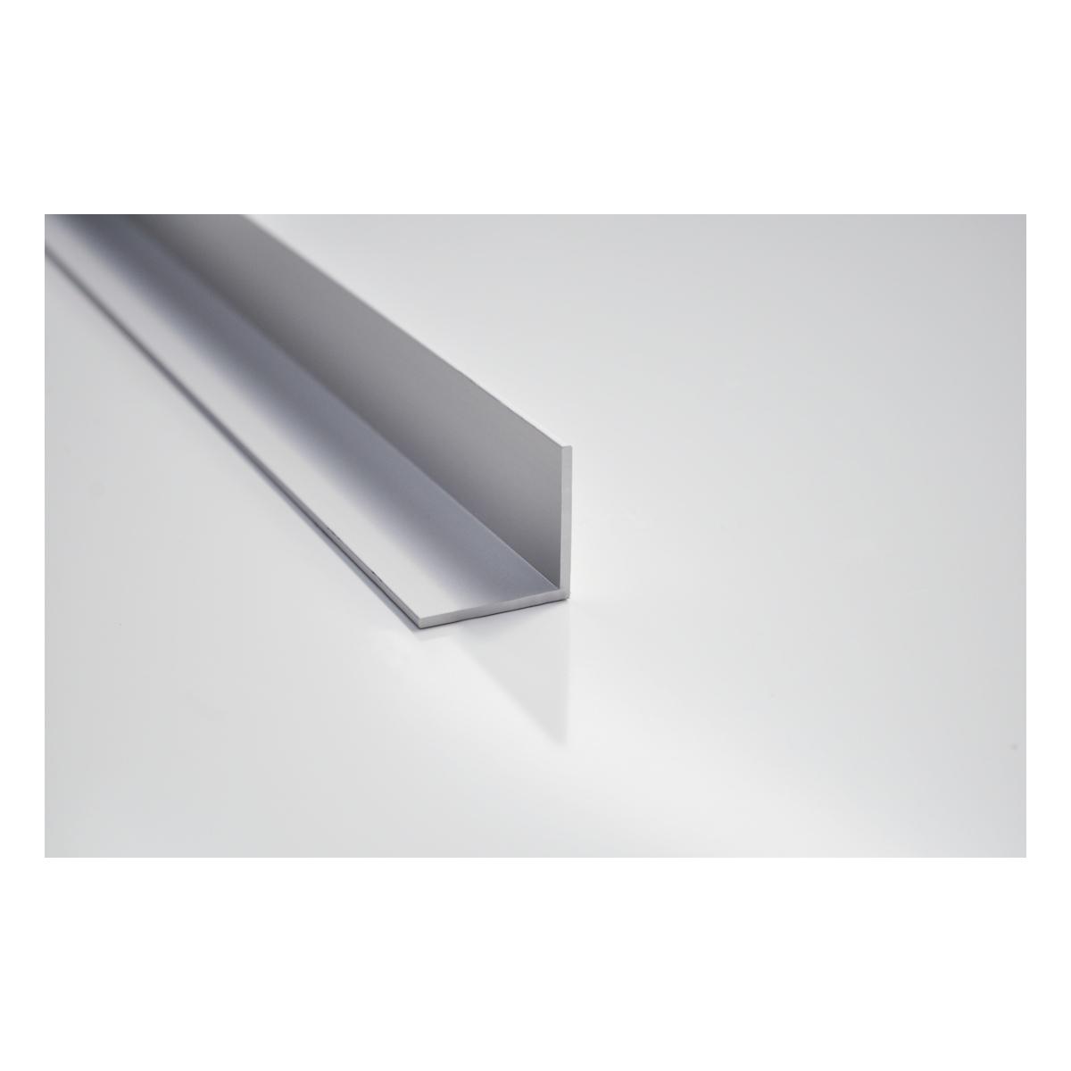 Profilo angolare lati uguali argento  all.  20x20x1 asta 2 mtl