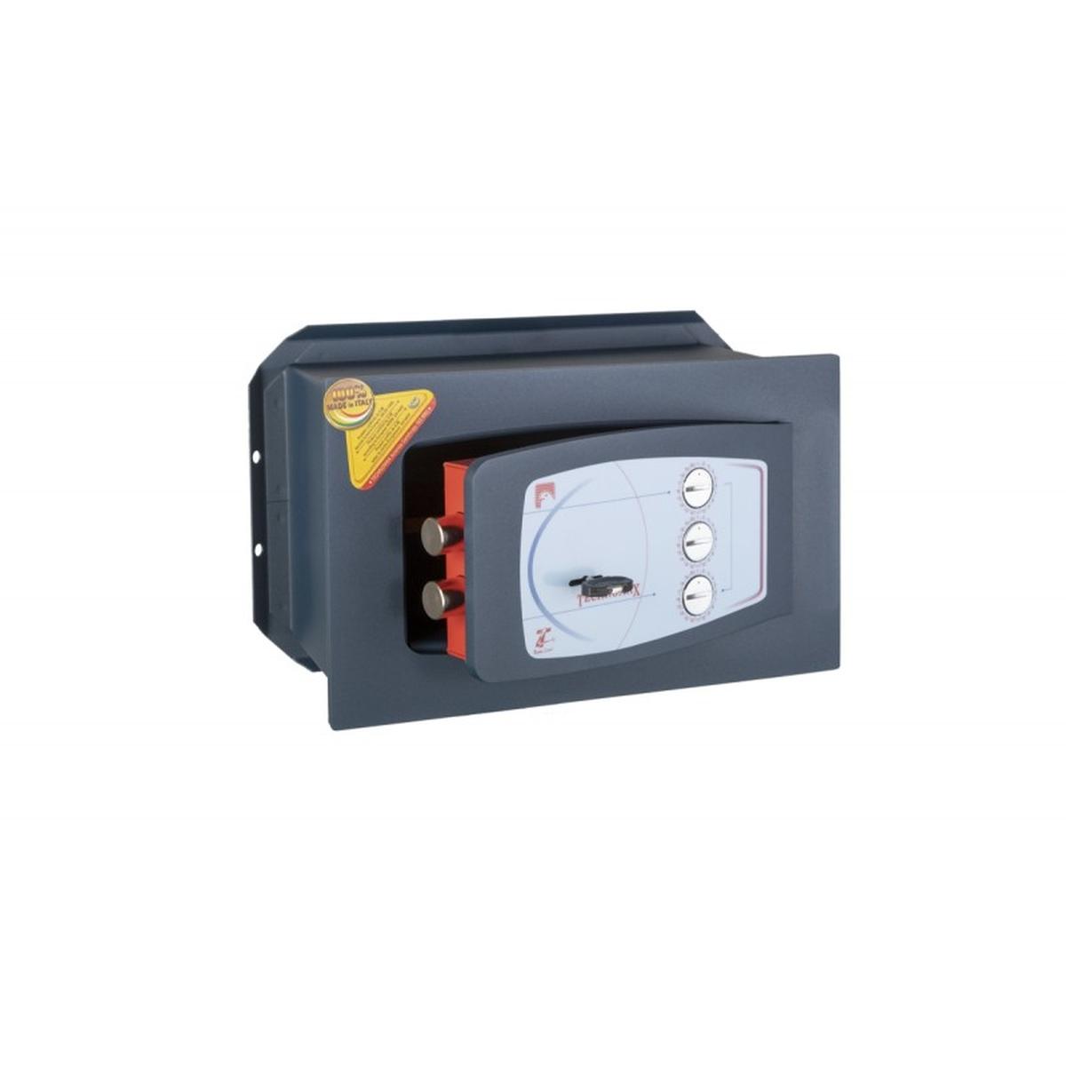 Cassaforte a muro a chiave + combinazione - gold mm.420x480x230