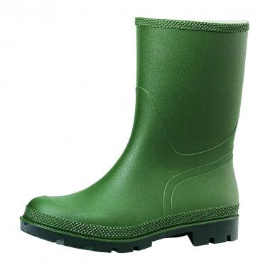 Stivale tronchetto in pvc suola nera carrarmato