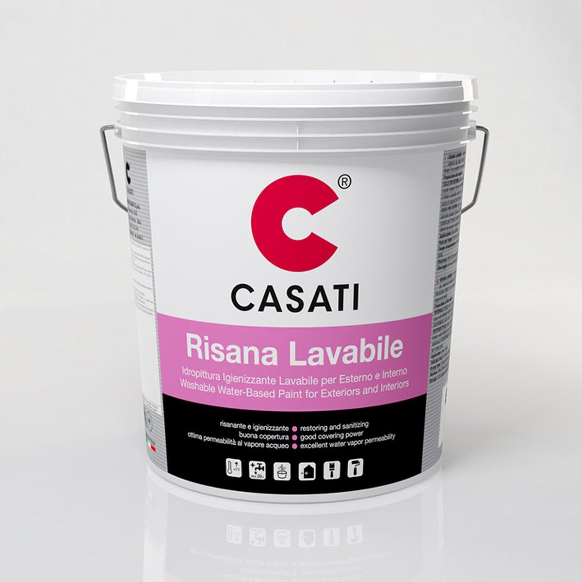 Casati risana lavabile bianco 5lt.